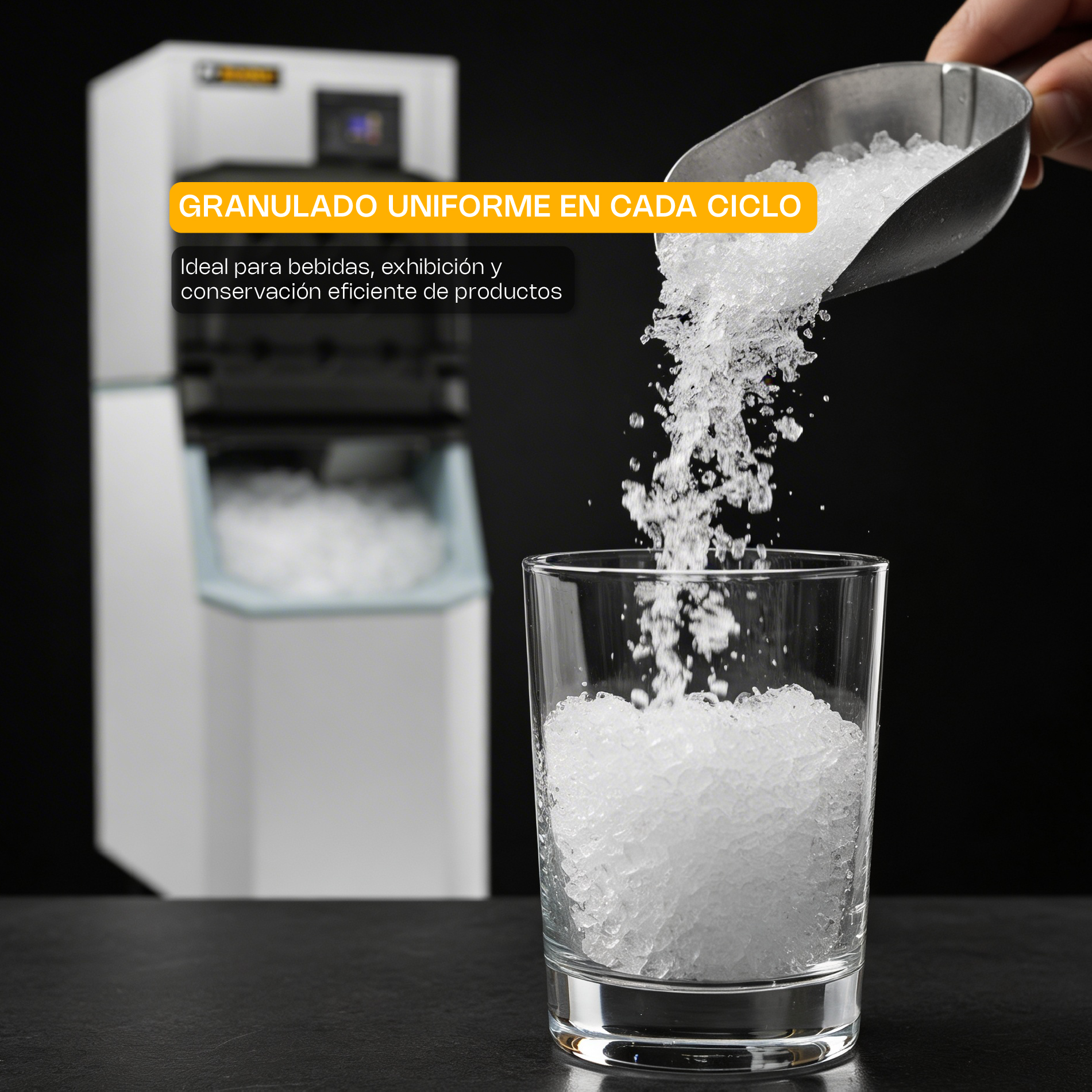 Fábrica de hielo frappé FAHIEL-250F Rhino